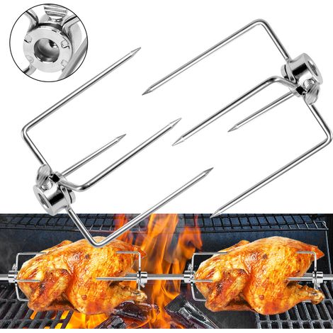 AUFUN Lot de 2 pinces à viande en acier inoxydable avec vis de blocage pour barbecue (1/5)