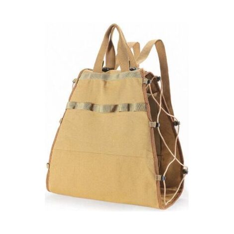 Porte-bûches de bois de chauffage extra-large Support de bois de chauffage en toile imperméable avec bandoulière pour un transport facile,B (1/5)