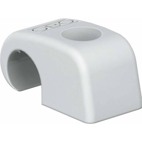OBO Bettermann Clip adhésif sans clou 14-17mm Polypropylène gris clair RAL 7035, 2215322 (1/2)