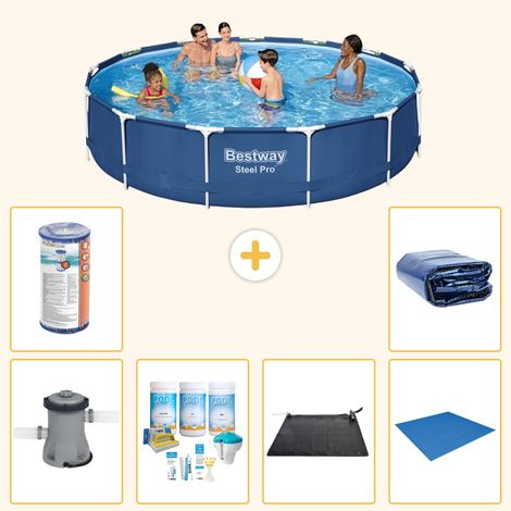 Bestway Bestway Steel Pro Ronde - 396x84 cm - 7-pièces  S21610 (1/3)