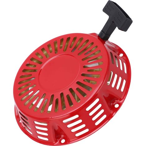 Arrancador mecánico de retroceso de 215 mm/8,5 pulgadas con cubierta roja para motores OHV de kart/go kart de 212 cc, 6,5 HP y 7 HP.
