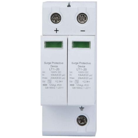 DC Surge Protector, 1000V Surge Protector Household Photovoltaic Surge Protector Surge Protection Device (2P 40KA) (1/5)