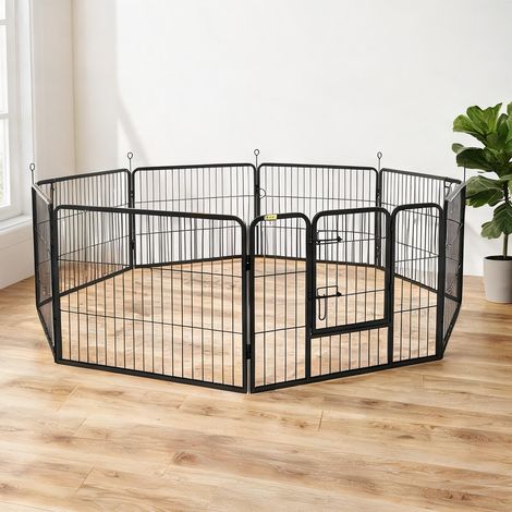 Barrière pour chien schwarz en stahl 80 x 1 x 60 cm (1/5)