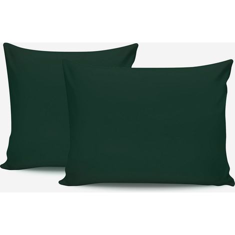Set aus 2 Kissenbezügen aus Baumwolle 50x80 cm Tonne - Grün 3 (1/4)