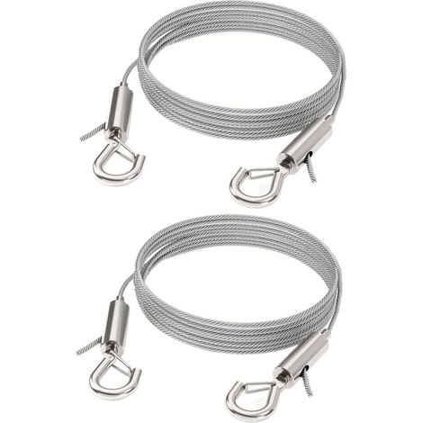 Fil de suspension réglable en acier inoxydable 304 avec double (1/5)