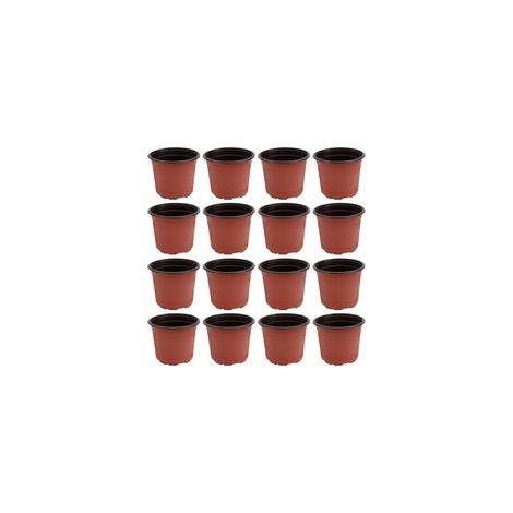 Lot de 50 Pots de semis en Plastique Pots de Fleurs Pots de Plantes Plastique De Plantes À Fleurs Graine De Démarrage Pot (Diamètre 120mm) (50PCS) H156
