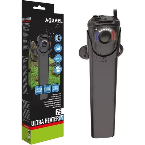 Calentador para acuario Aquael Ultra D&N 75W, temperatura ajustable 2 (1/5)