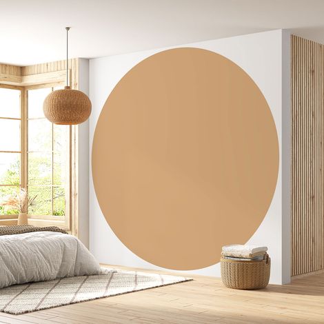 Papier peint rond / cercle - Couleur Tendance - 738 - Diamètre 30 cm (1/4)