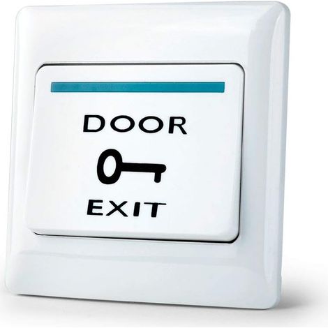 NN99 DC12V Bouton de Sortie de Porte étanche Interrupteur de relâchement du Bouton de Sortie NO/NC/COM pour Sortir du système de Verrouillage du Domicile (E6) (1/5)