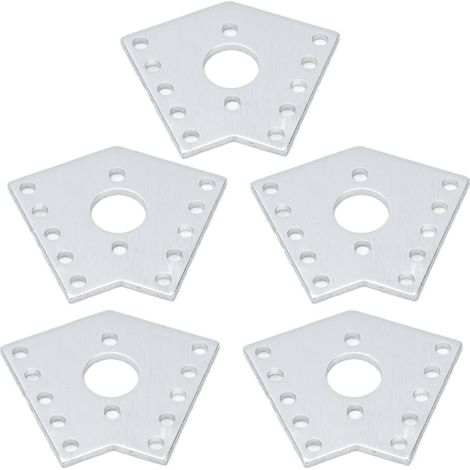 Plaques de fixation perforées en alliage d'aluminium (lot de 5) pour robots et équipements d'ingénierie  pièces fixes de connexion  3108-0002-0002