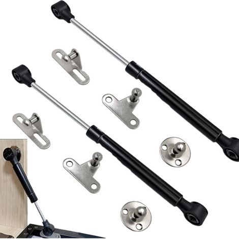 Support de levage d'armoire avec support à ressort de levage hydraulique, charnière de boîte à jouets durable et support de couvercle, adaptateur de chute lente de 27 cm