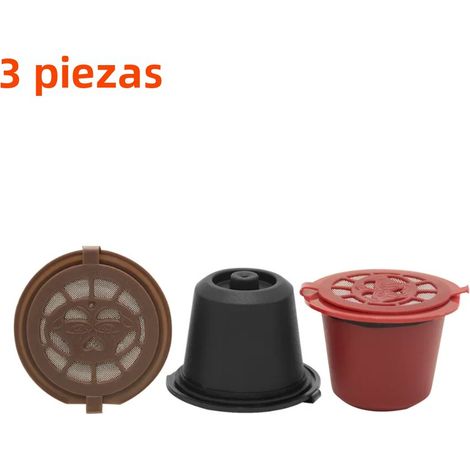 30-3 filtres rechargeables pour machine à café Nespresso, capsules réutilisables avec cuillère et brosse pour dosettes de café (1/4)