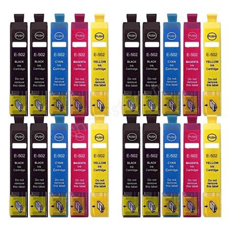 Pack de Cartouches 502 XL Compatibles pour Imprimante EPSON 502 XL