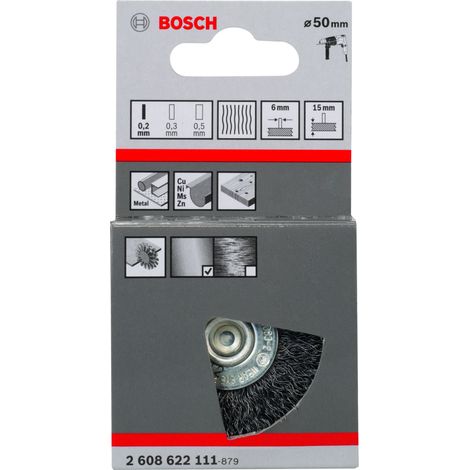 Cepillo de disco 50 mm 02 mm 15 mm  BOSCH 2608622111