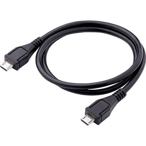Akyga Câble USB USB-Micro-B mâle, USB-Micro-B mâle 0.60 m noir AK-USB-17