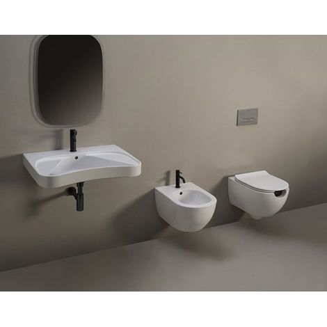 Sanitari App Disabili Sospesi Vortice 54x36 cm H. 48 Copriw. (1/5)