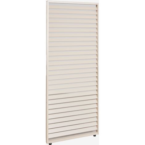 Pack de 3 panneaux latéraux pour pergola bioclimatique en aluminium avec lames Druvia SKLUM Tapioca Beige (1/5)