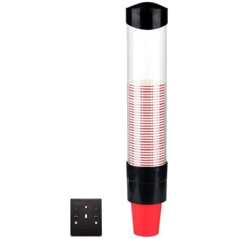 Distributeur de Gobelets Mural Porte Plastique Porte-Tasses en Papier Gobelets en One Touch Porte-Gobelets Getable Distributeur de Gobelets Muraux Jusqu'à 50 Tasses de 7,5 cm de Diamètre (1/5)