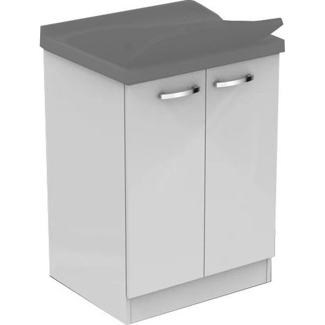 DOLOMITE - LAGO MOBILE SOTTOLAVATOIO 61X50 CON ASSE - J0029PW LAVATOIO NON COMPRESO (1/3)