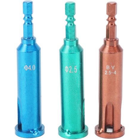 Outil de torsion de fil, ensemble de 3 pièces, prise de connecteur rotatif à 3 et 5 voies en acier au carbone pour perceuse motorisée (1/5)