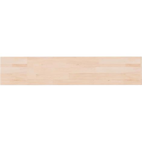 vidaXL Tabla de estantería madera maciza roble sin tratar 100x20x1,5cm (1/2)