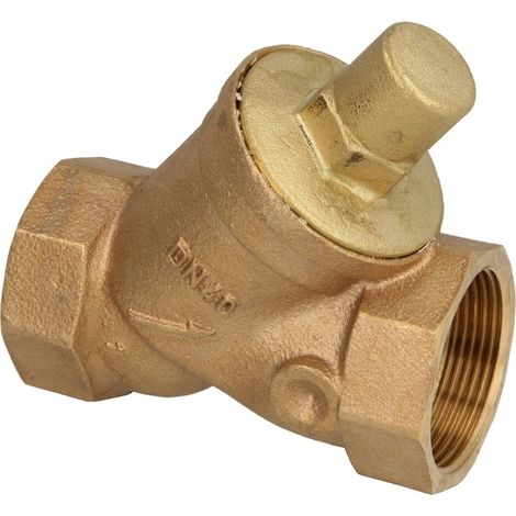 Clapet de retenue 1½’’, laiton rouge pression d'ouverture 40 mbars