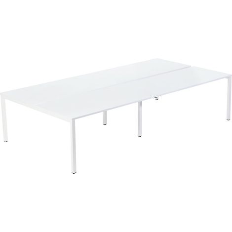EasyDesk, Bureau pour quatre personnes, largeur 1400 / 2800 mm