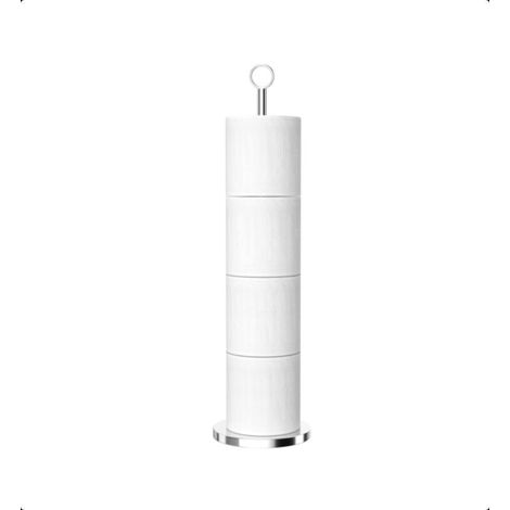 Support de Rouleau de Papier Toilette (avec Fonction de réserve), Support de Stockage de Papier Toilette sur Pied