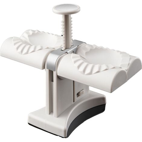 Machine à raviolis automatique à double tête en ABS et acier inoxydable, facile à nettoyer, pour la cuisine. (1/5)