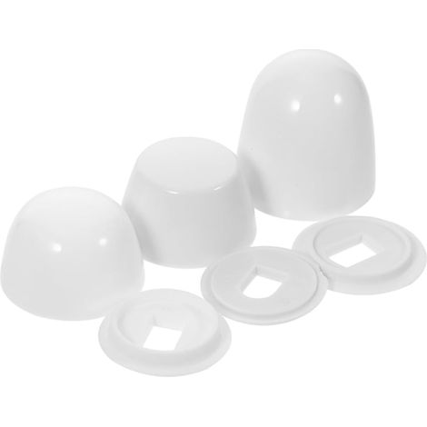 Capuchons Décoratifs en Plastique Abs, Blanc, 3 Pièces (1/5)