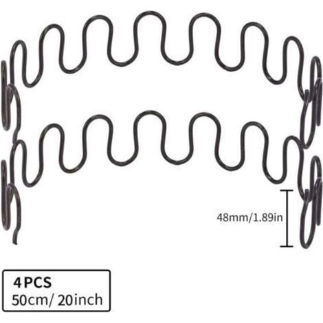 4-teiliges 20-Zoll-Sofafeder-Reparaturset mit 16 S-Clips, 4,0 mm Drahtdurchmesser, Sofafeder-Reparaturset für Möbel, Inneneinrichtung und Sitzmöbel (1/5)