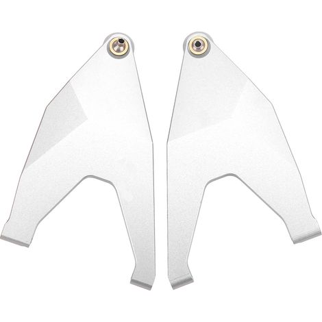2 pièces Bras de Suspension Inférieur Avant pour TRAXXAS UDR 1/7, Liaison Usinée CNC, Amélioration Performance, Voiture RC, Argent (1/5)