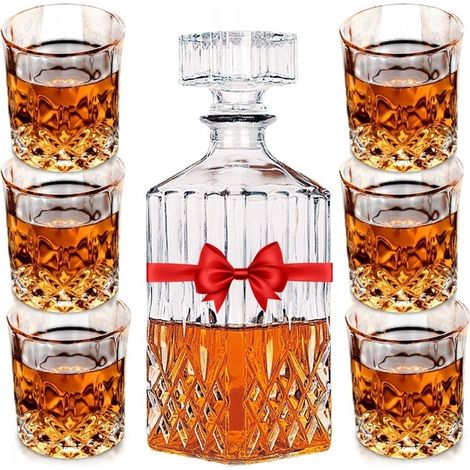 Set da whisky con caraffa e bicchieri - Regalo ideale per gli amanti delle bevande