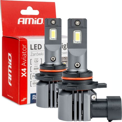 4 LED-Autolampen der Aviator-Serie HIR2 9012 6500K Canbus amio-03768 (1/5)