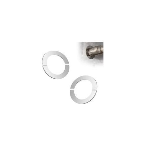 Inoxydable Cache Tuyau Plomberie, 2 Pièces Cache Tuyau Radiateur, Rosace Radiateur, Rosaces pour Tuyaux de Chauffage, pour Robinetterie, Tuyaux de Radiateur (1/5)