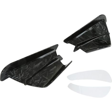 UlisemMotorcycle Modifizierter Seitenspoiler mit festem Flügel, passend für Yamaha R1 R3 R25, glänzendes Marmormuster (1/4)