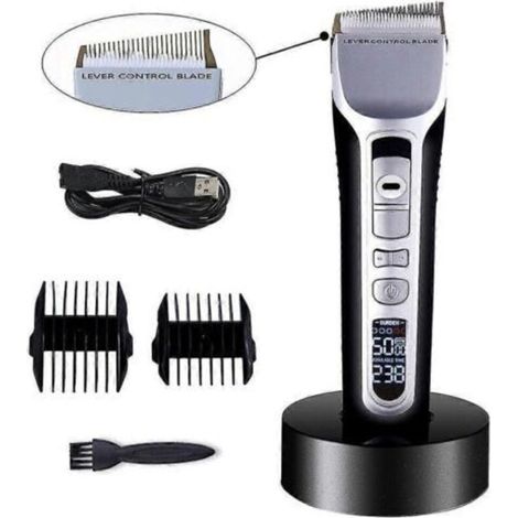 Tondeuse à cheveux professionnelle sans fil – Autonomie 240 minutes – Charge rapide 3h – Moteur puissant pour coupe précise