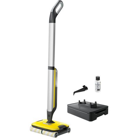 Kärcher FC 7 Cordless Escoba eléctrica Batería Seca y húmeda Sin bolsa Plata, Amarillo (1/5)