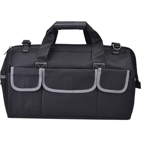 Werkzeugaufbewahrungstasche, Geräteorganizer, multifunktionale graue Oxford-Stofftasche für die Heimwerkstatt (1/5)