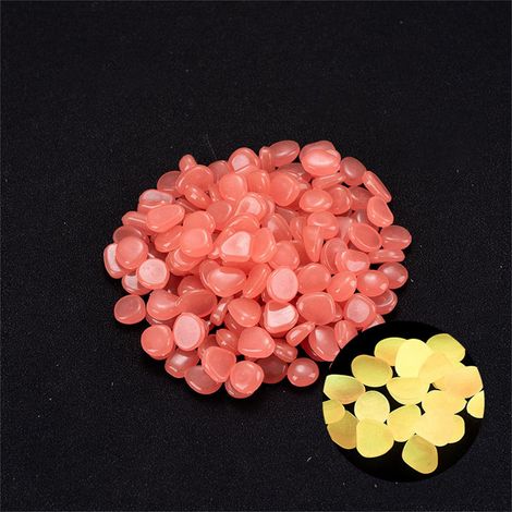 Pierres Lumineuses - 200 Pièces - 13 à 17 mm - Résine Plastique Non Radioactive - Pour Aquarium, Jardin, Décoration Intérieure et Extérieure (1/5)