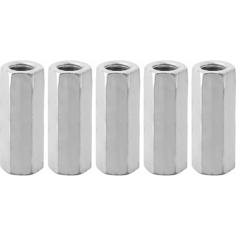 Écrou Long Écrou Hexagonal Douille Écrou Fileté Attaches Écrou Hexagonal en Acier au Carbone(M1250 5pcs)Lefou (1/5)