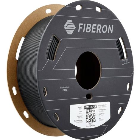Polymaker FB04001 Fiberon™ PETG-rCF08 Filamento per stampante 3D RCF PETG Rinforzato in fibra di carbonio, Fibre di car (1/4)