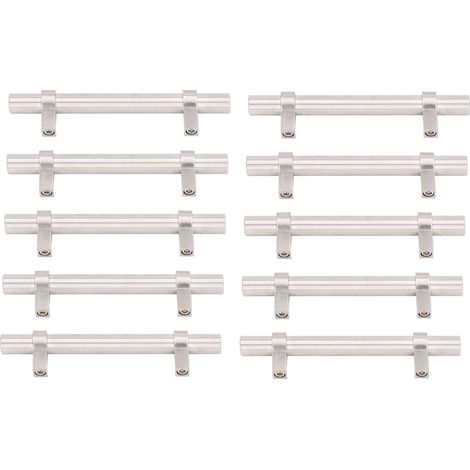 10 Schubladengriffe aus Edelstahl 201, modernes Hohlprofil-Design, langlebig und robust für Küchen- oder Badezimmermöbel (1/5)