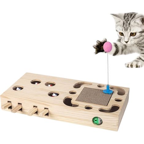 denrichissement pour chat jouet gratter pour chat Jeu de (1/5)