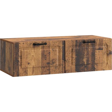 Wandmontierter TV-Schrank Altholz 98 x 41 x 30 cm Holzwerkstoff vidaXL