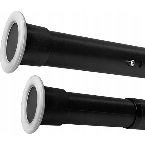 Barre de douche télescopique sans perçage 110-160 cm Ø 32 mm noire
