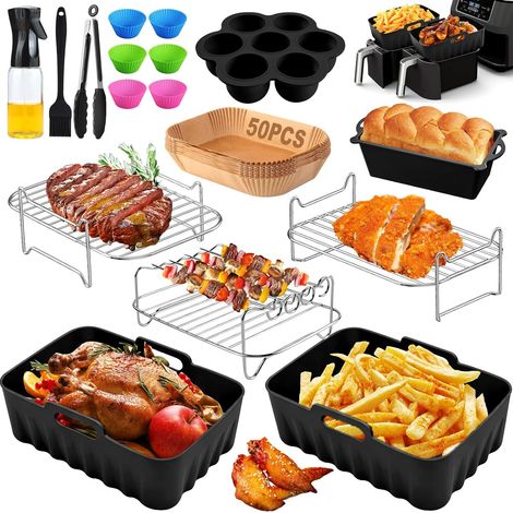 Moule Silicone Air Fryer Pour Ninja Foodi MAX Dual Zone AF400EU (1/5)