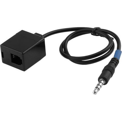 Câble adaptateur d'extension jack mâle 3,5 mm vers RJ9 4P4C femelle (1/4)