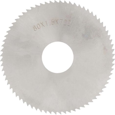 Kreissägeblatt aus HSS mit 72 Zähnen, Fräseinsatz, Trennscheibe 80 x 1,5 mm