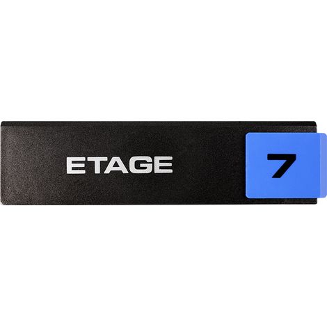 Plaque de porte Etage 7 - Europe design 175x45mm - 4260334